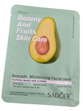 Sadoer (3) Avocado Moisturizing Facial Masks Botany and Fruits Skin Care